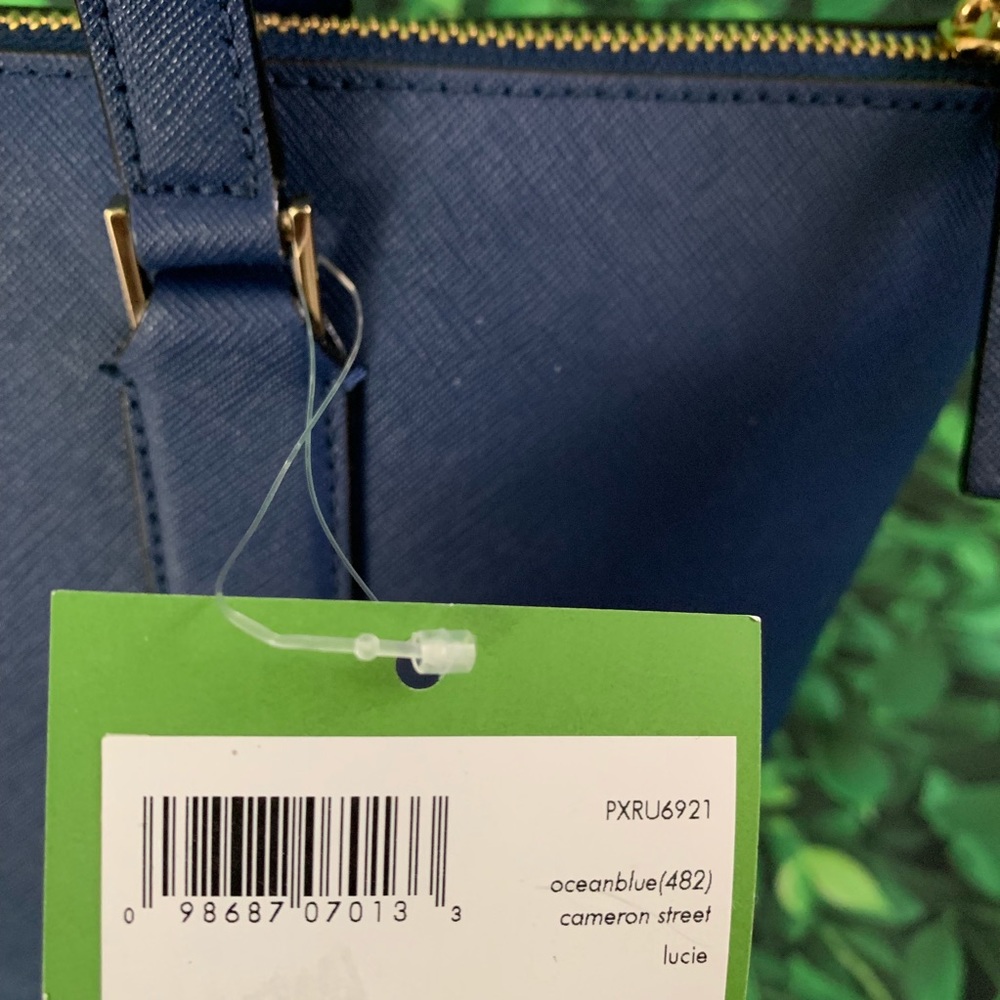 Ocean blue tote leather Kate spade Cameron lucie - Picture 6 of 7